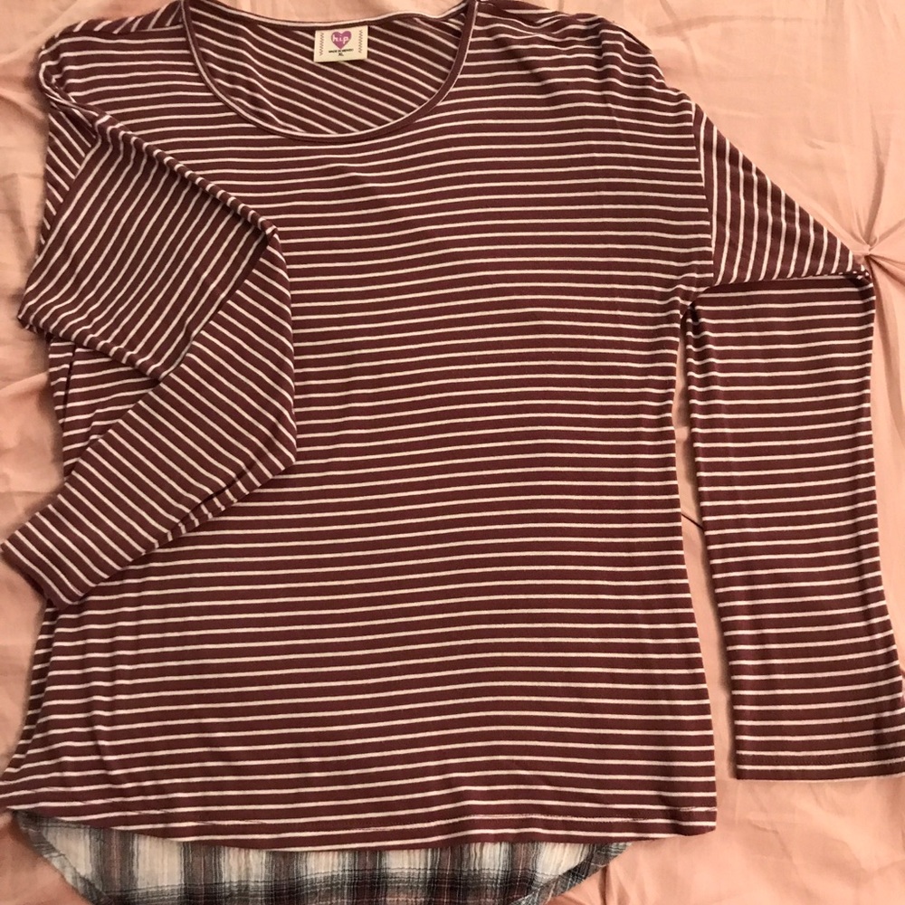 Red and white striped